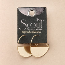 Load image into Gallery viewer, Scout Curated Wears Lunar Hoop Earring / Gold Vermeil