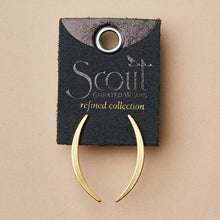 Load image into Gallery viewer, Scout Curated Wears Gibbous Slice Earring / Gold Vermeil