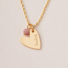 Load image into Gallery viewer, Scout Curated Wears Intention Charm Necklace - Rhodonite/Gold
