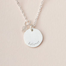 Load image into Gallery viewer, Scout Curated Wears Intention Charm Necklace - Moonstone/Silver