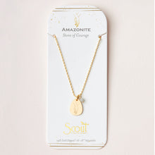 Load image into Gallery viewer, Scout Curated Wears Intention Charm Necklace - Amazonite/Gold