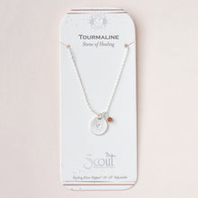Load image into Gallery viewer, Scout Curated Wears Intention Charm Necklace - Tourmaline/Silver