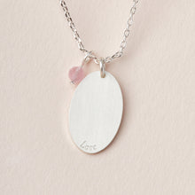 Load image into Gallery viewer, Scout Curated Wears Intention Charm Necklace - Rose Quartz/Silver