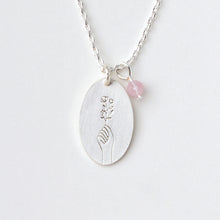 Load image into Gallery viewer, Scout Curated Wears Intention Charm Necklace - Rose Quartz/Silver