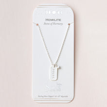 Load image into Gallery viewer, Scout Curated Wears Intention Charm Necklace - Howlite/Silver