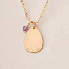 Load image into Gallery viewer, Scout Curated Wears Intention Charm Necklace - Amethyst/Gold