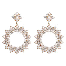 Load image into Gallery viewer, Sofia Pearl & Crystal Earrings