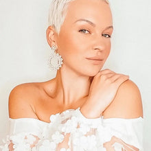 Load image into Gallery viewer, Sofia Pearl & Crystal Earrings