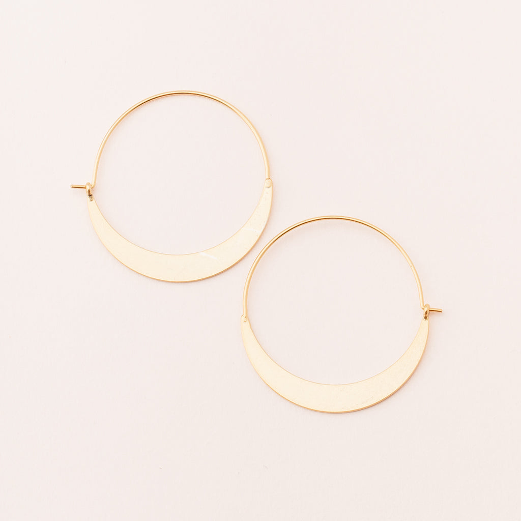 Scout Curated Wears Refined Crescent Hoop / Gold Vermeil