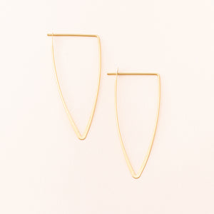 Scout Curated Wears Galaxy Triangle Earring / Gold Vermeil