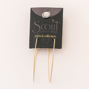 Scout Curated Wears Galaxy Triangle Earring / Gold Vermeil