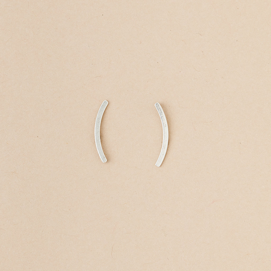 Scout Curated Wears Comet Curve Earring / Sterling Silver