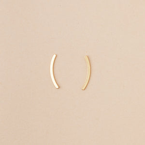 Scout Curated Wears Comet Curve Earring / Gold Vermeil