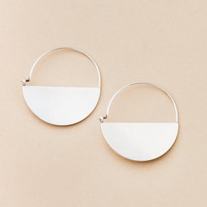 Scout Curated Wears Lunar Hoop Earring / Sterling Silver