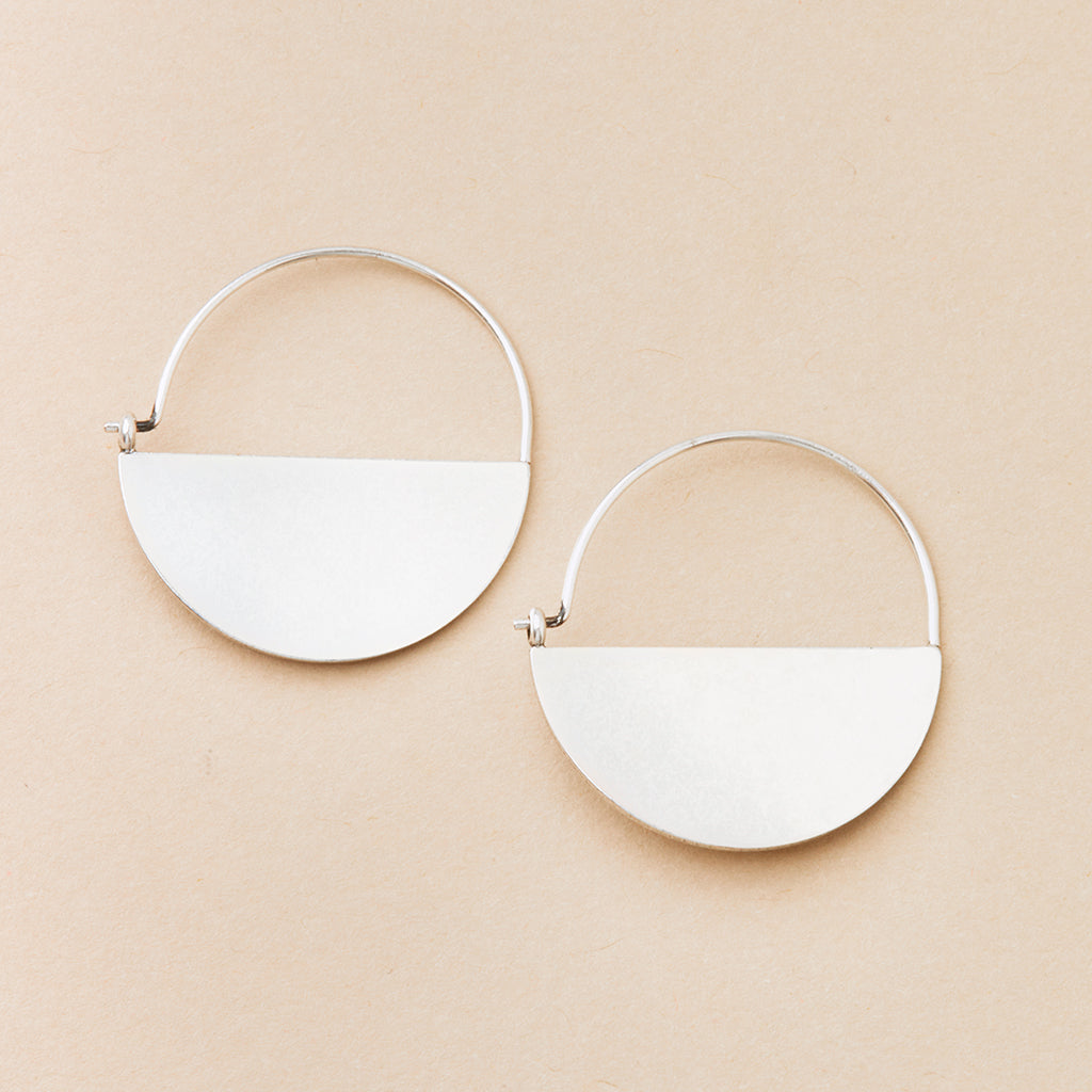 Scout Curated Wears Lunar Hoop Earring / Sterling Silver