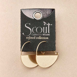 Scout Curated Wears Lunar Hoop Earring / Gold Vermeil