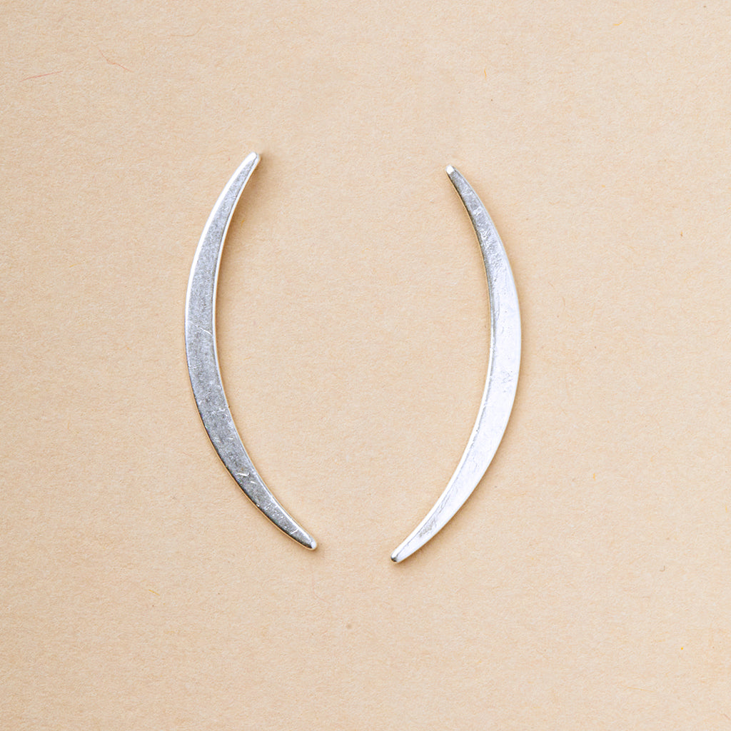 Scout Curated Wears Gibbous Slice Earring / Sterling Silver