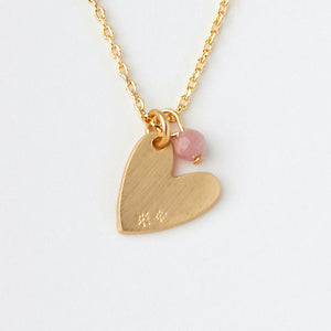 Scout Curated Wears Intention Charm Necklace - Rhodonite/Gold