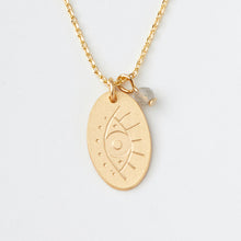 Load image into Gallery viewer, Scout Curated Wears Intention Charm Necklace - Labradorite/Gold
