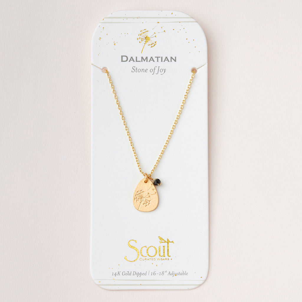 Scout Curated Wears Intention Charm Necklace - Dalmatian/Gold
