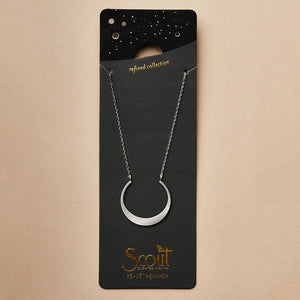 Scout Curated Wears Refined Necklace Collection - Crescent/Silver