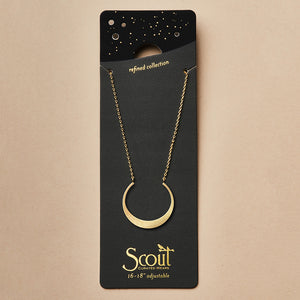 Scout Curated Wears Refined Necklace Collection - Crescent/Gold