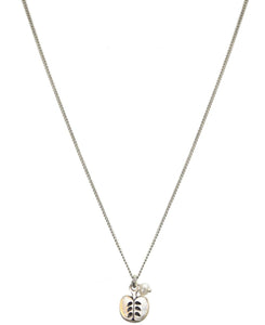 Hultquist Apple & Pearl Pendant Necklace