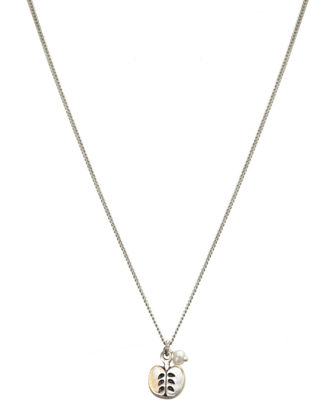 Hultquist Apple & Pearl Pendant Necklace