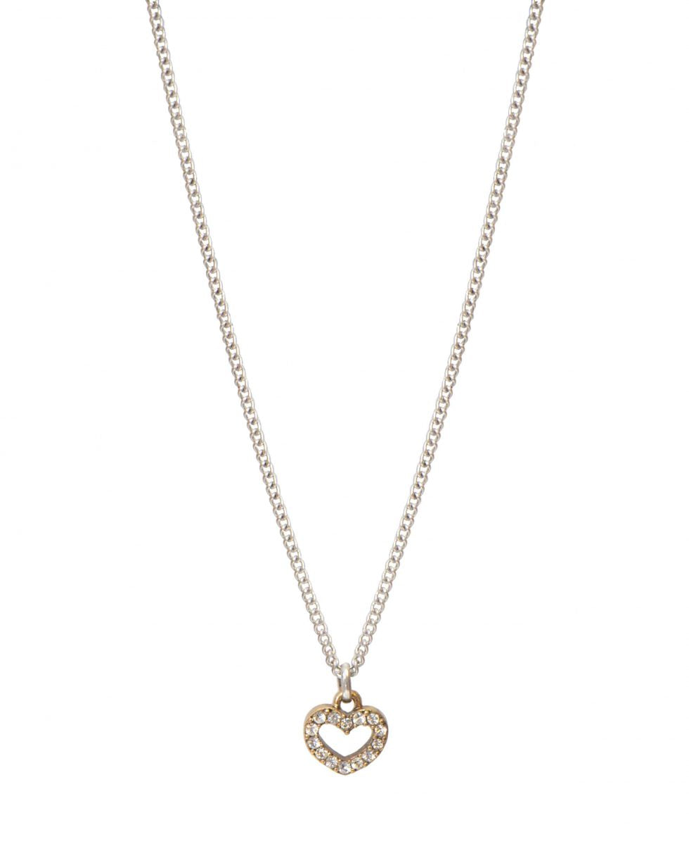 Hultquist Crystal Encrusted Heart Necklace
