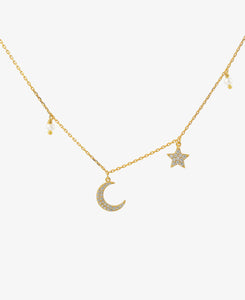 Hultquist Golden Cosmo Necklace