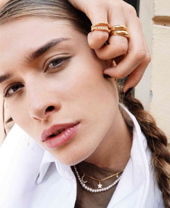 Hultquist Golden Cosmo Necklace