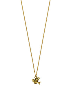 Hultquist Gold Plated Dove Necklace