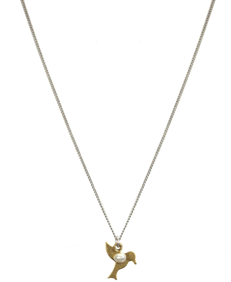 Hultquist Hummingbird & Pearl Necklace