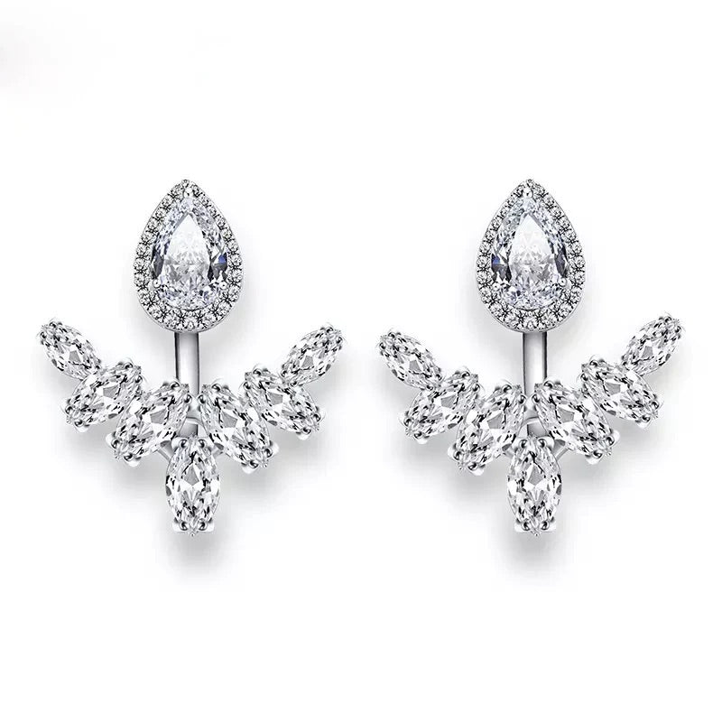 Wish Jacket Zirconia Crystal Earrings