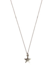 Load image into Gallery viewer, Hultquist Single Star Silver Plated Necklace

