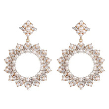 Load image into Gallery viewer, Sofia Pearl &amp; Crystal Earrings
