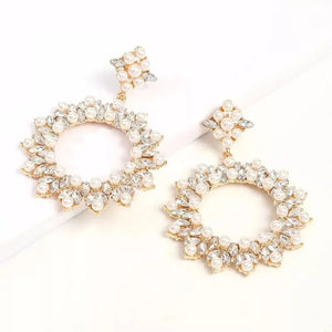 Sofia Pearl & Crystal Earrings